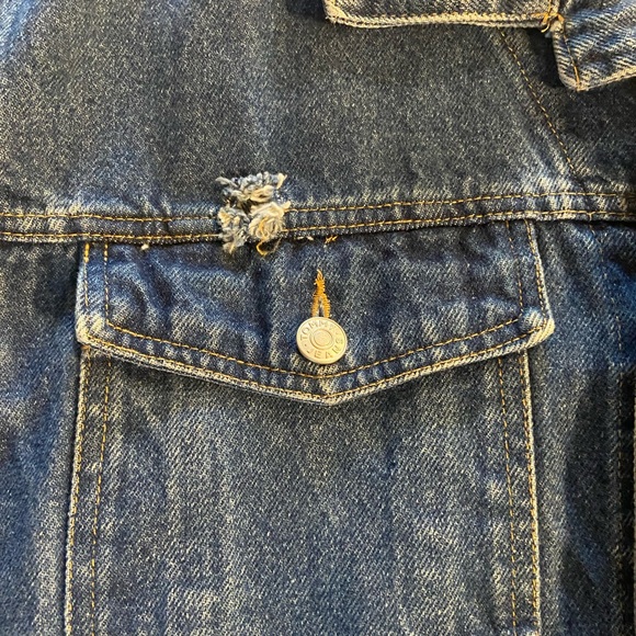 Tommy Jeans VTG Y2K VSCO Unisex Denim Jean Jacket XL #162503 Trucker - Picture 4 of 13
